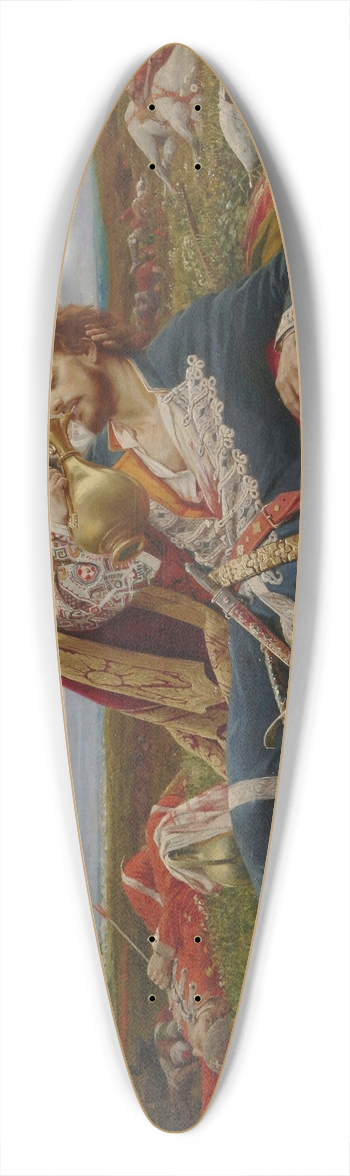 Uro Predi - Kosovo Maiden 39.3 inch art pintail longboard deck