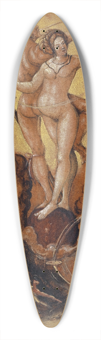 Urs Graf - The Wild Army 39.3 inch art pintail longboard deck
