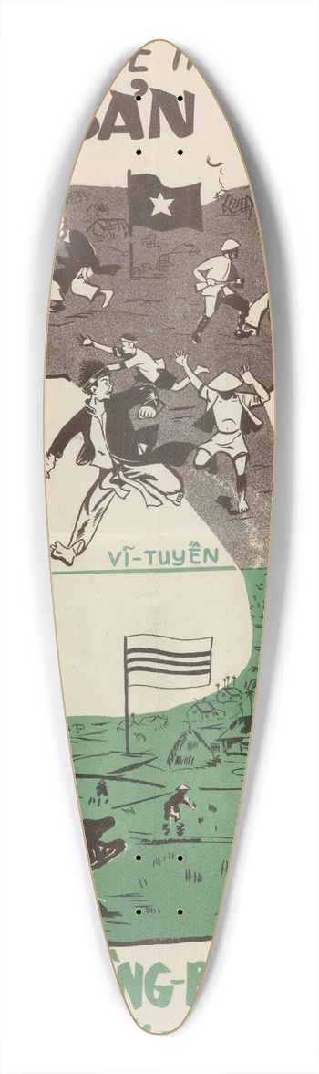 U.S. Information Agency - Come South 39.3 inch art pintail longboard deck