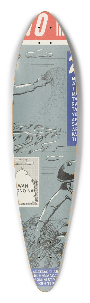 U.S. Information Agency - ECA  Fertilizer Poster 39.3 inch art pintail longboard deck