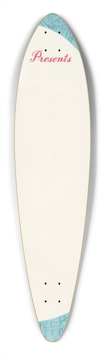 U.S. Information Agency - Exhibits 39.3 inch art pintail longboard deck
