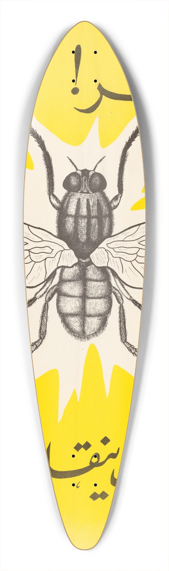 U.S. Information Agency - Fly Control 39.3 inch art pintail longboard deck