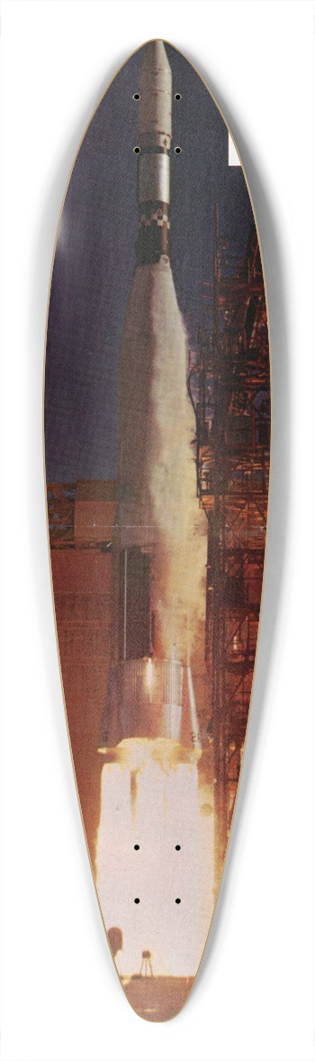 U.S. Information Agency - Get Into Orbit: Learn English 39.3 inch art pintail longboard deck