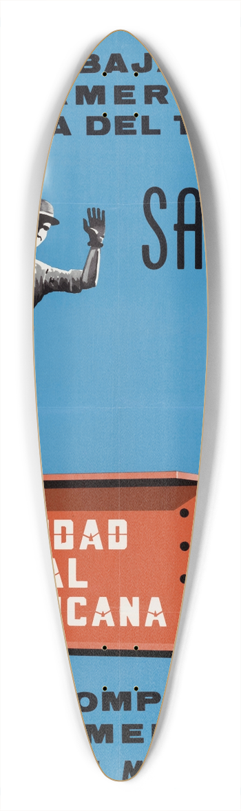 U.S. Information Agency - Labor Day Poster 39.3 inch art pintail longboard deck