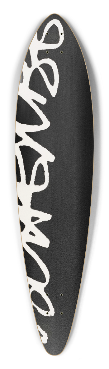 U.S. Information Agency - Rauschenberg 39.3 inch art pintail longboard deck
