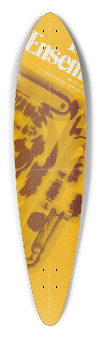 U.S. Information Agency - Seattle Brass Ensemble 39.3 inch art pintail longboard deck