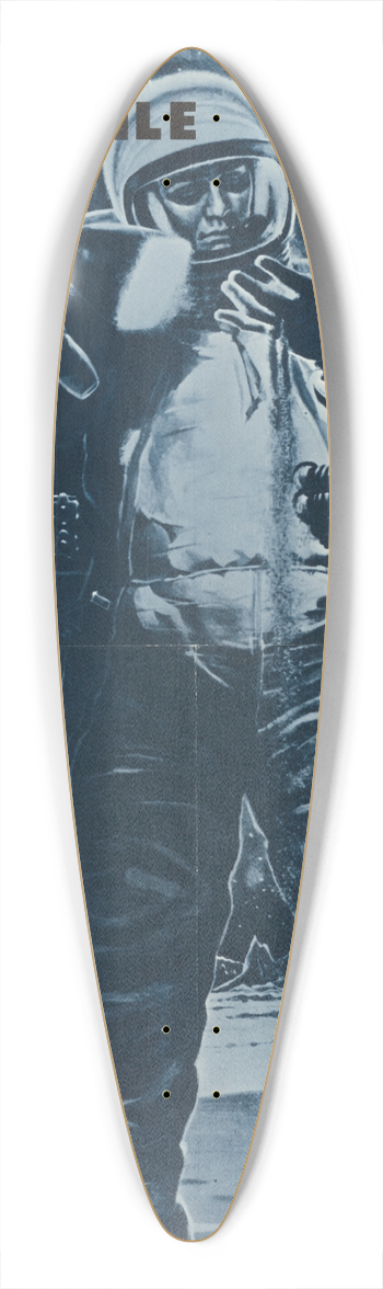 U.S. Information Agency - The Spacemobile 39.3 inch art pintail longboard deck