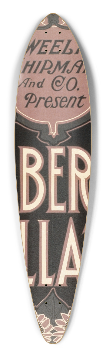 U.S. Lithograph Co. - Alberta Gallatin 39.3 inch art pintail longboard deck