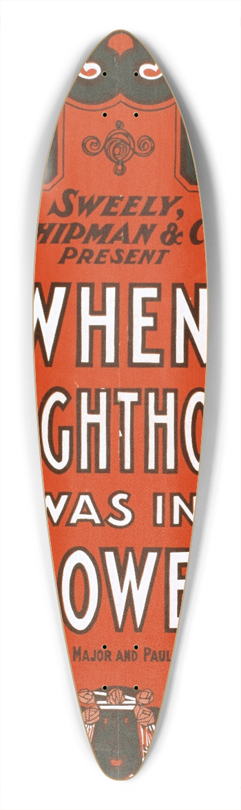 U.S. Lithograph Co. - When knighthood was in flower 39.3 inch art pintail longboard deck