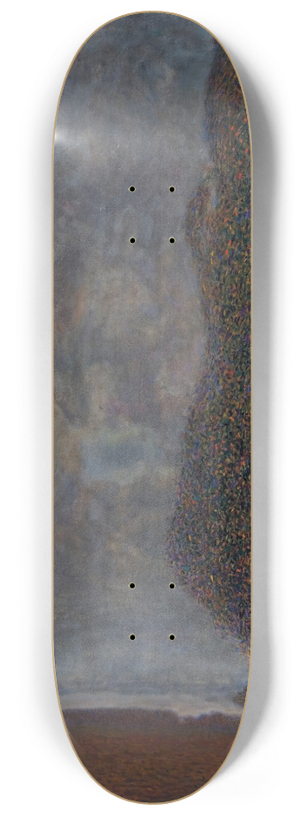 Gustav Klimt - Approaching Thunderstorm (The Large Poplar II) 8.25 inch art skate deck