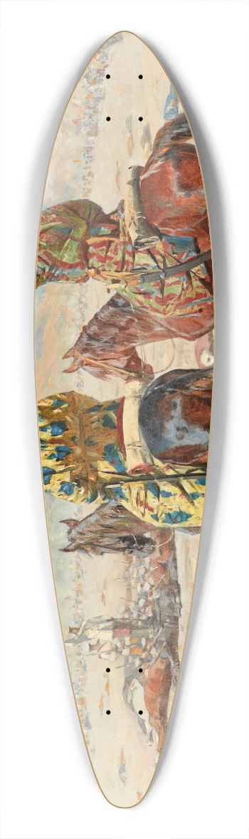 Vasily Vereshchagin - About war 39.3 inch art pintail longboard deck