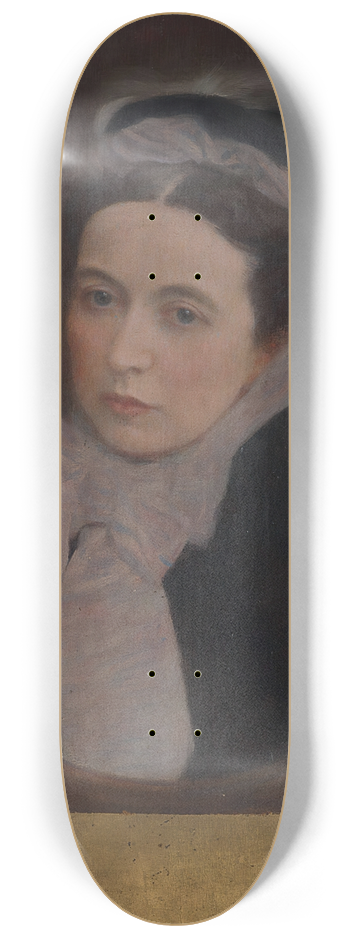 Gustav Klimt - Dame mit lila Schal 8.25 inch art skate deck
