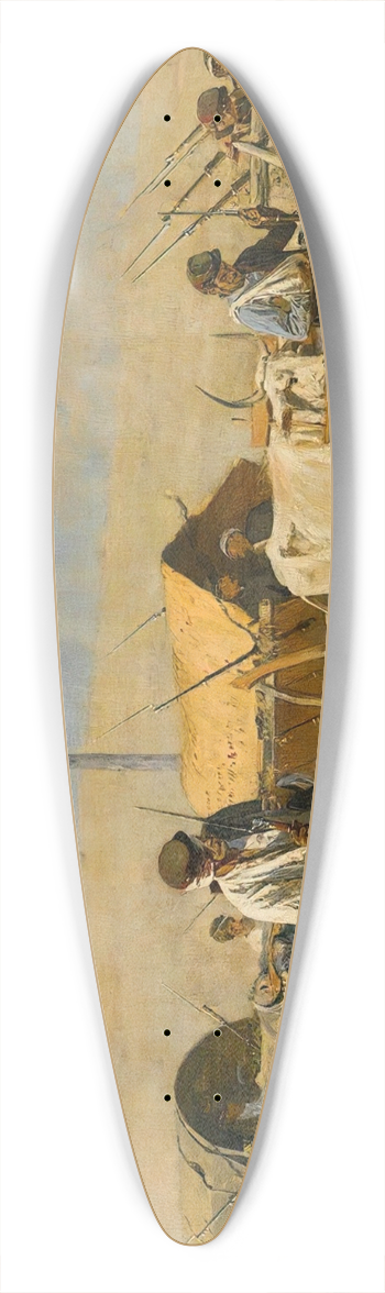 Vasily Vereshchagin - Transportation Of The Wounded 39.3 inch art pintail longboard deck