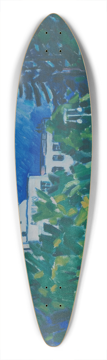 Vclav pla - From Slia 39.3 inch art pintail longboard deck