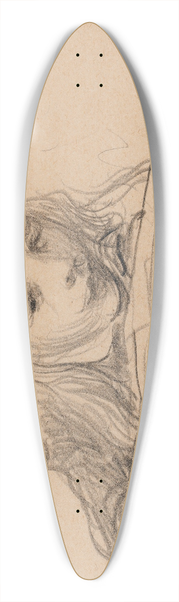 Venny Soldan-Brofeldt - Antti Writing 39.3 inch art pintail longboard deck