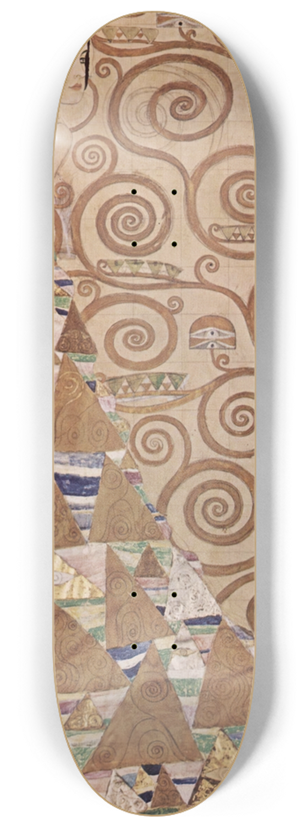 Gustav Klimt - Expectation (from Tree of Life) 8.25 inch art skate deck