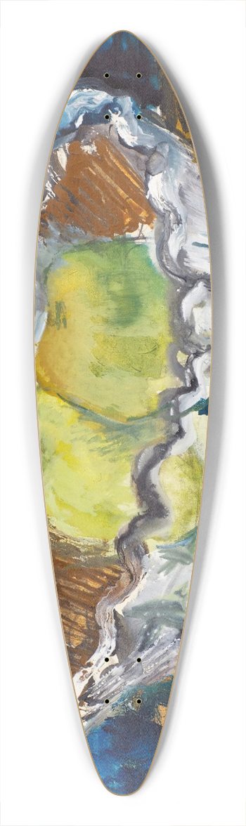 Vera Mikhailovna Ermolaeva - Apples in a Bowl 39.3 inch art pintail longboard deck