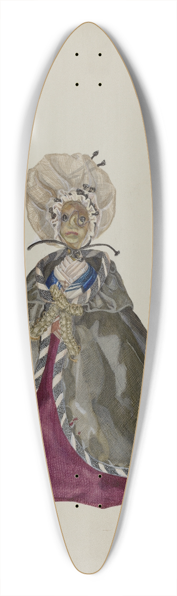 Verna Tallman - Doll 39.3 inch art pintail longboard deck