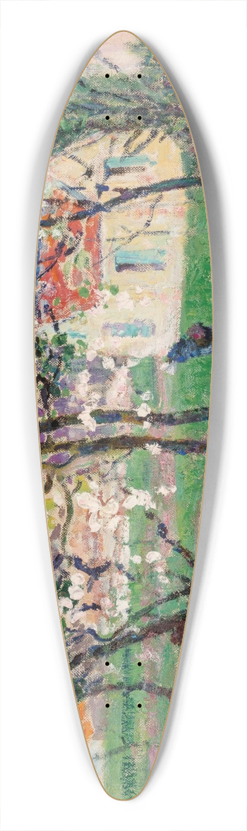 Victor Charreton - Spring trees 39.3 inch art pintail longboard deck