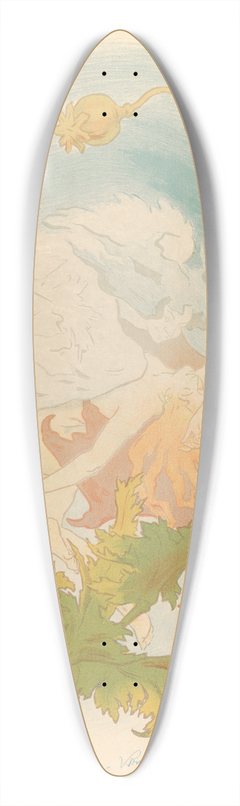 Victor Emile Prouv - LOpium 39.3 inch art pintail longboard deck