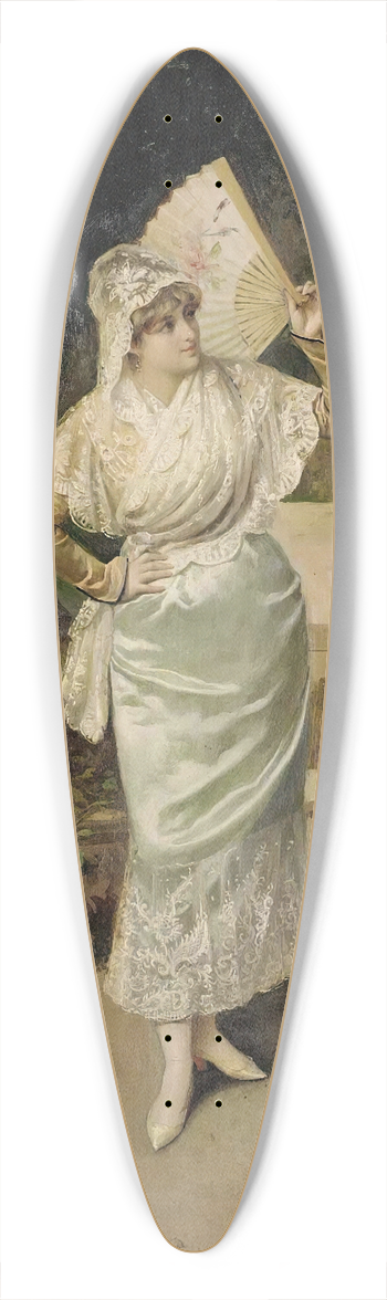 Victor Gabriel Gilbert - A Good Read 39.3 inch art pintail longboard deck