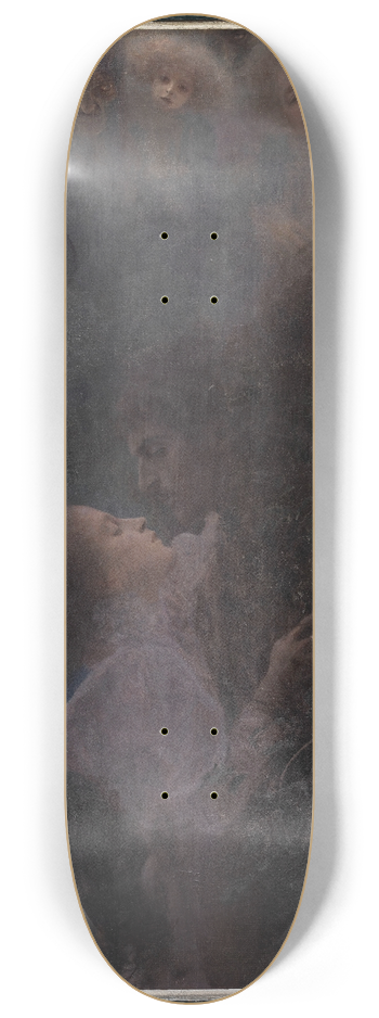 Gustav Klimt - Liebe 8.25 inch art skate deck