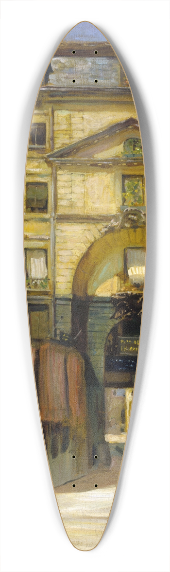 Victor Marec - Lentre de la cour du Dragon 39.3 inch art pintail longboard deck