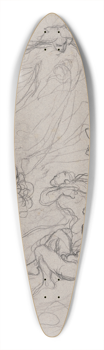 Victor Mller - Annunciation to the shepherds 39.3 inch art pintail longboard deck