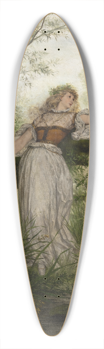 Victor Mller - Ophelia 39.3 inch art pintail longboard deck