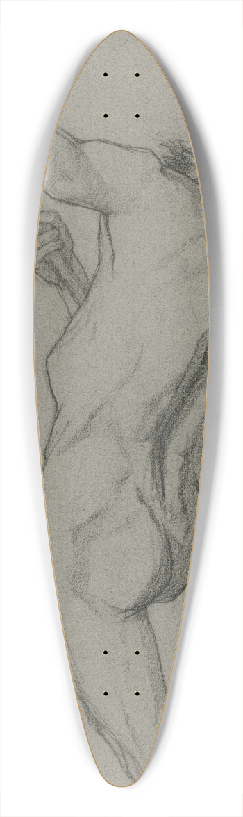 Victor Mller - Rckansichtiger mnnlicher Akt 39.3 inch art pintail longboard deck