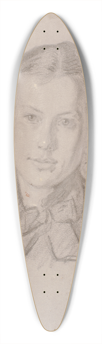 Viggo Johansen - Portrt af Martha Mller (g.m. Viggo Johansen 1880) 39.3 inch art pintail longboard deck