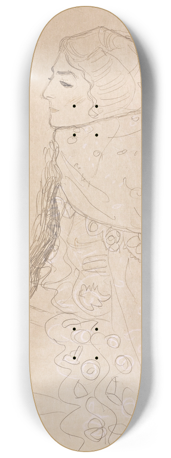 Gustav Klimt - Seated Woman 8.25 inch art skate deck