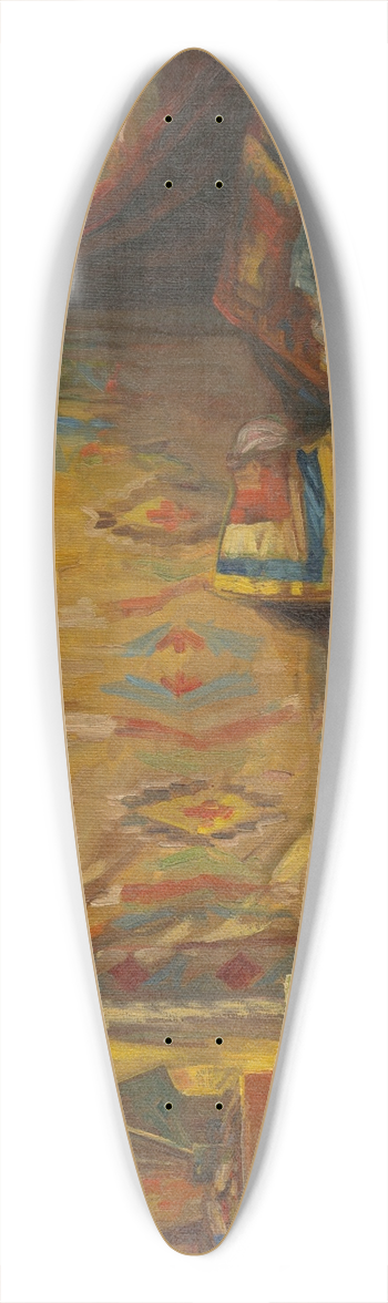 Viktor Kiss - The interior of the artists studio 39.3 inch art pintail longboard deck