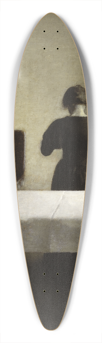 Vilhelm Hammershi - Interior 39.3 inch art pintail longboard deck