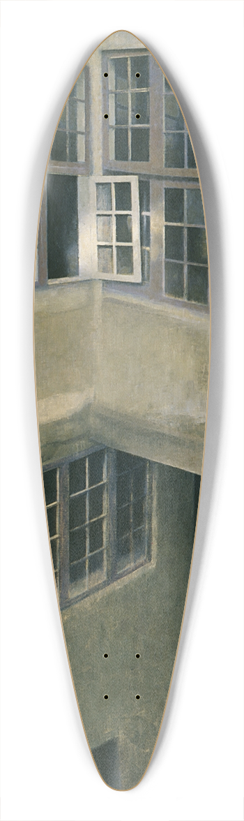 Vilhelm Hammershi - Interior of Courtyard, Strandgade 30 39.3 inch art pintail longboard deck