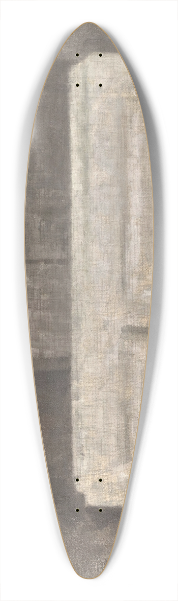 Vilhelm Hammershi - White doors, strandgade 25 39.3 inch art pintail longboard deck