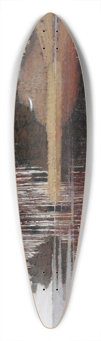 Vilhelms Purvtis - Spring Waters (Maestoso) 39.3 inch art pintail longboard deck
