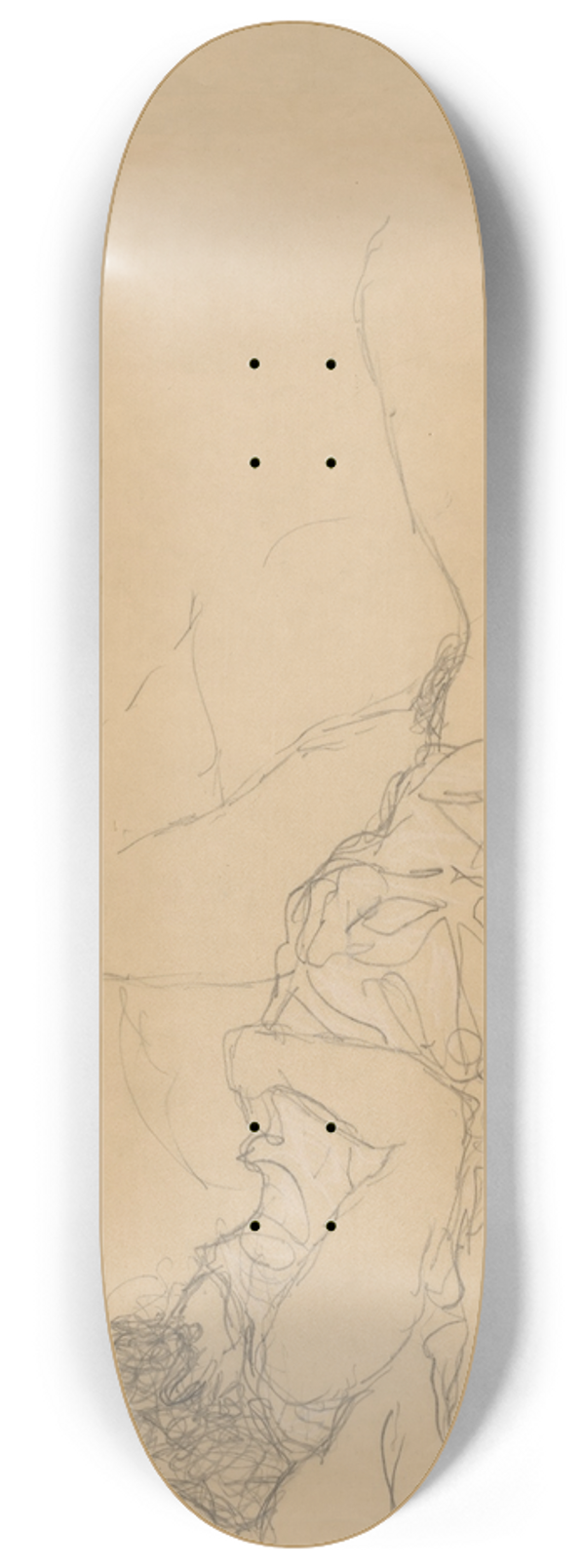 Gustav Klimt - SleepingWoman 8.25 inch art skate deck