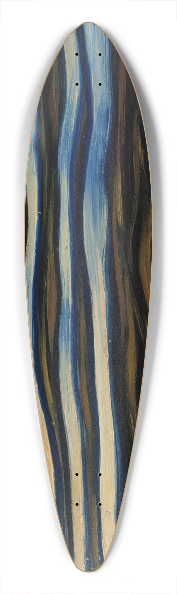 Vilho Lampi - Nocturne 39.3 inch art pintail longboard deck