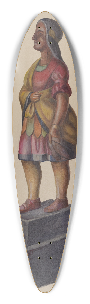 Vincent McPharlin - Cigar Store Indian 39.3 inch art pintail longboard deck