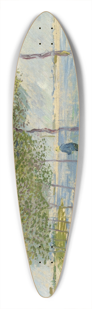 Vincent van Gogh - Along the Seine 39.3 inch art pintail longboard deck