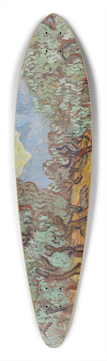 Vincent van Gogh - Olive Trees 39.3 inch art pintail longboard deck