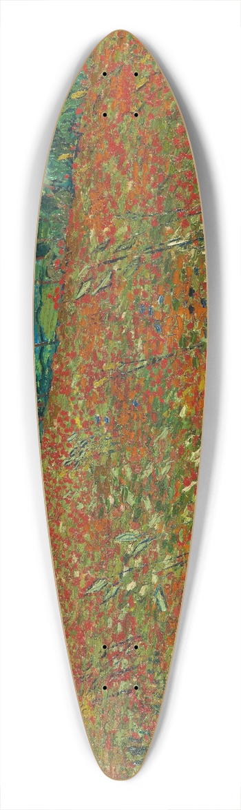 Vincent van Gogh - Poppy field 39.3 inch art pintail longboard deck
