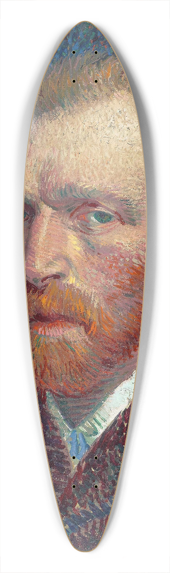 Vincent van Gogh - Self-Portrait 39.3 inch art pintail longboard deck