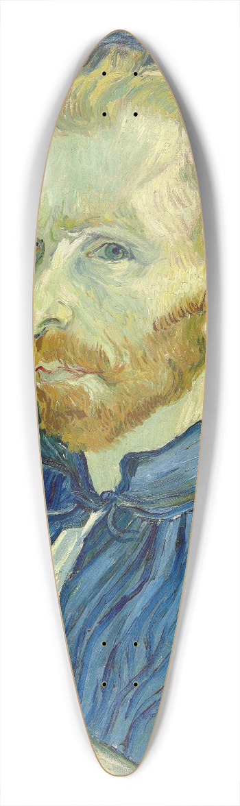 Vincent van Gogh - Self-Portrait 39.3 inch art pintail longboard deck