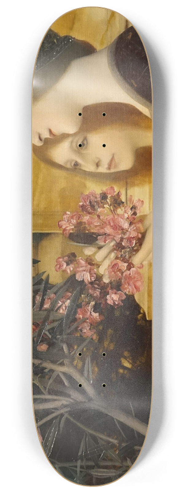 Gustav Klimt - Two Girls with an Oleander Bush 8.25 inch art skate deck