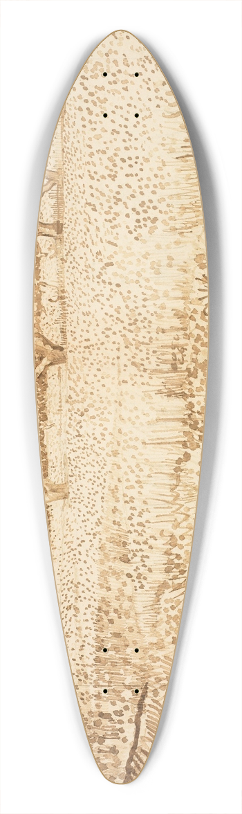 Vincent van Gogh - View of Arles 39.3 inch art pintail longboard deck