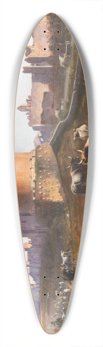 Vincenzo Giovannini - Grab der Cecilia Metella 39.3 inch art pintail longboard deck