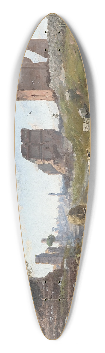 Vincenzo Giovannini - Via Appia allaltezza del IV Miglio 39.3 inch art pintail longboard deck