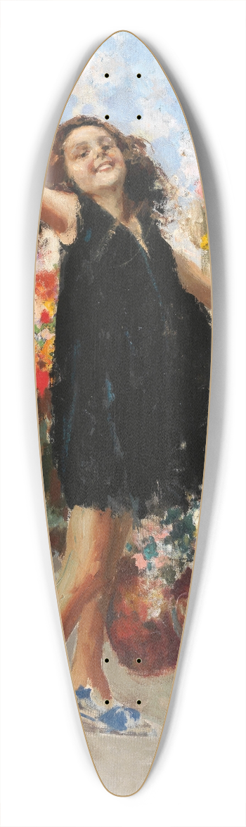 Vincenzo Irolli - A Toast 39.3 inch art pintail longboard deck